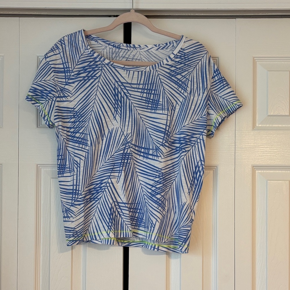 Vineyard Vines Blue Leaf Surftee Women's Size XS